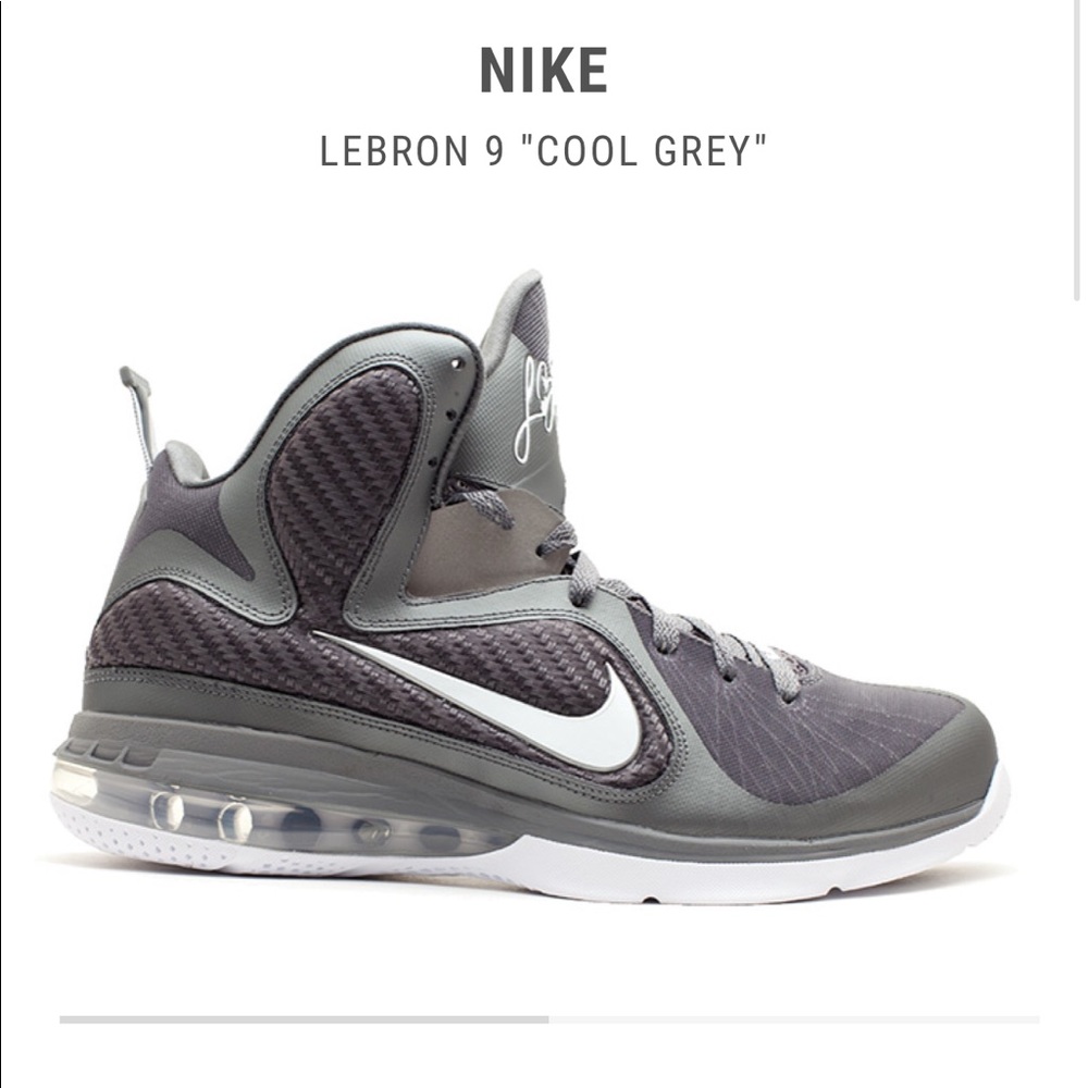 [SOLD] Nike Lebron 9 “Cool Grey” (Used)